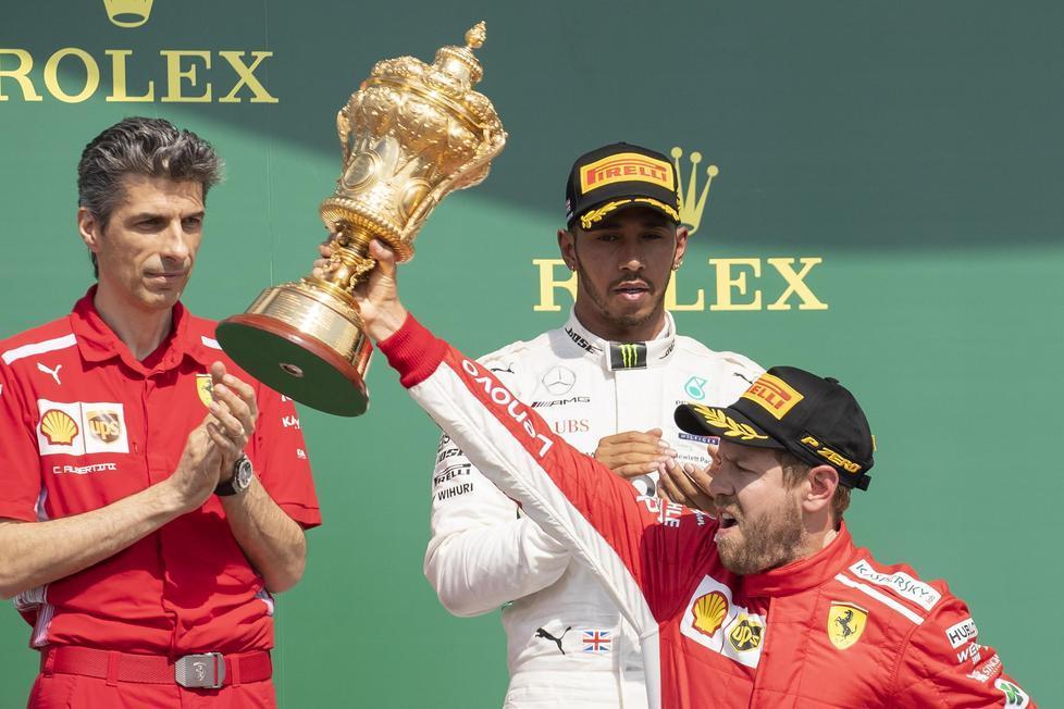 Vettel, prova di forza e trionfo in casa Hamilton