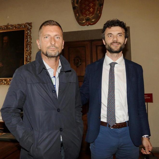 Paolo Toccafondi e il sindaco Matteo Biffoni