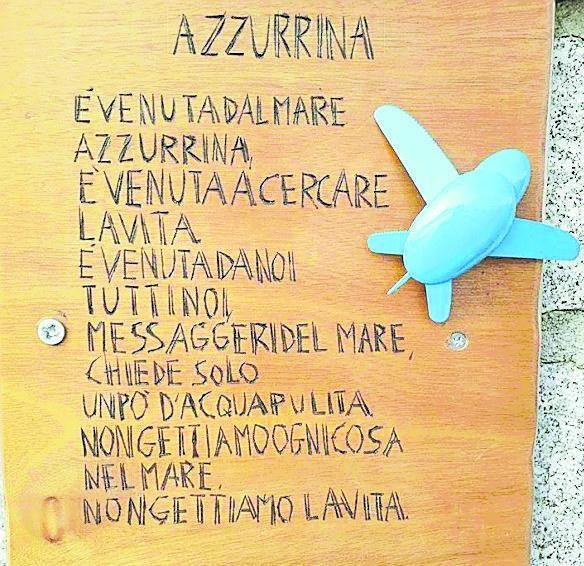 Targa ricordo per Azzurrina, tartaruga uccisa dalla plastica 