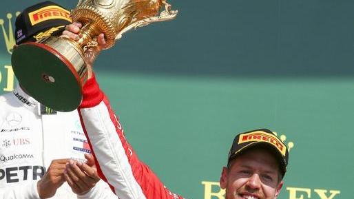 È un Ferrari show a Silverstone Vettel domina e tenta l’allungo