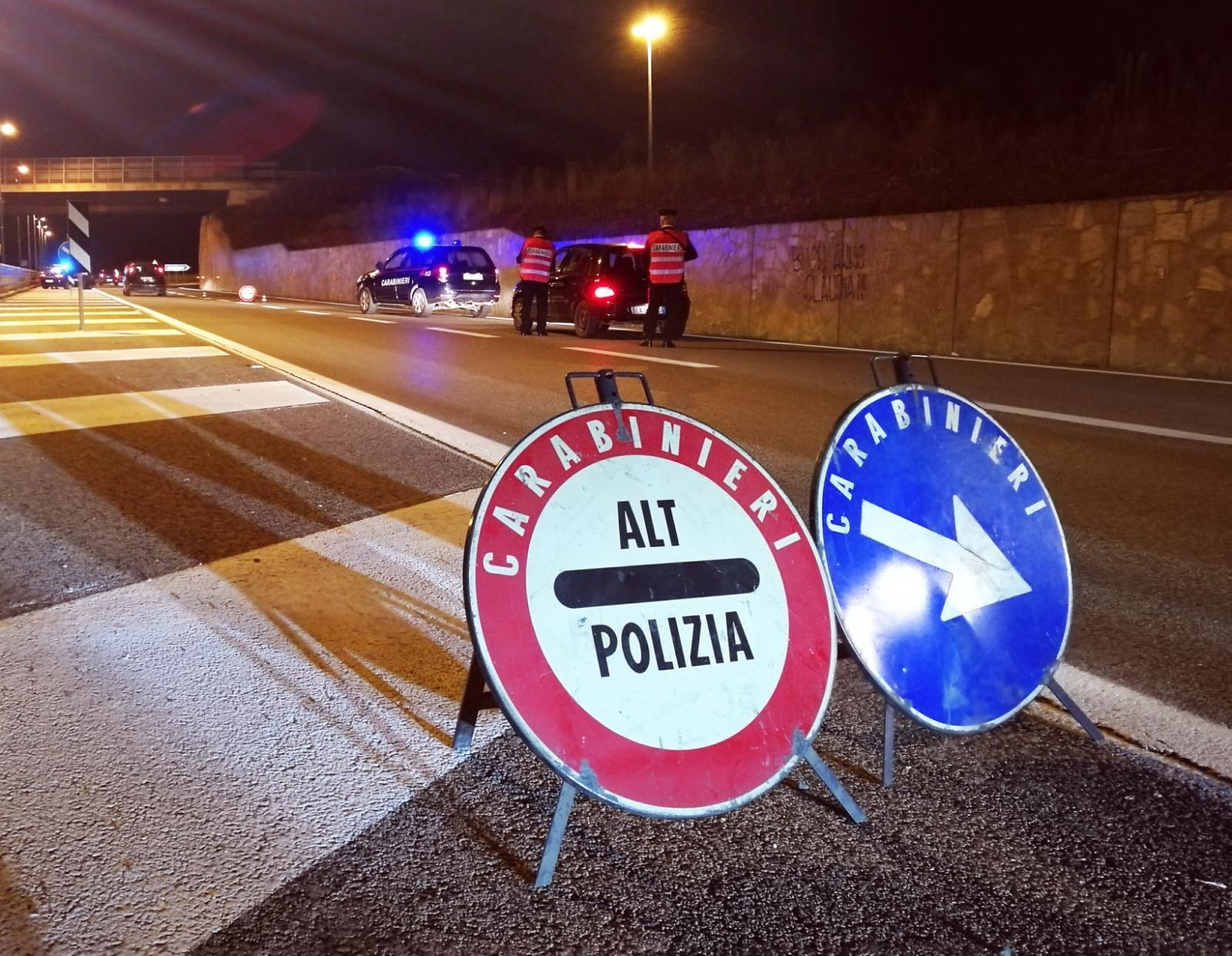 I controlli dei carabinieri 