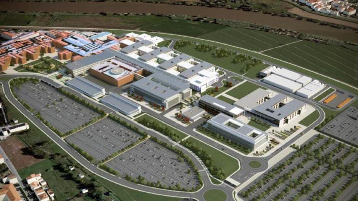 Il rendering del futuro polo ospedaliero a Cisanello