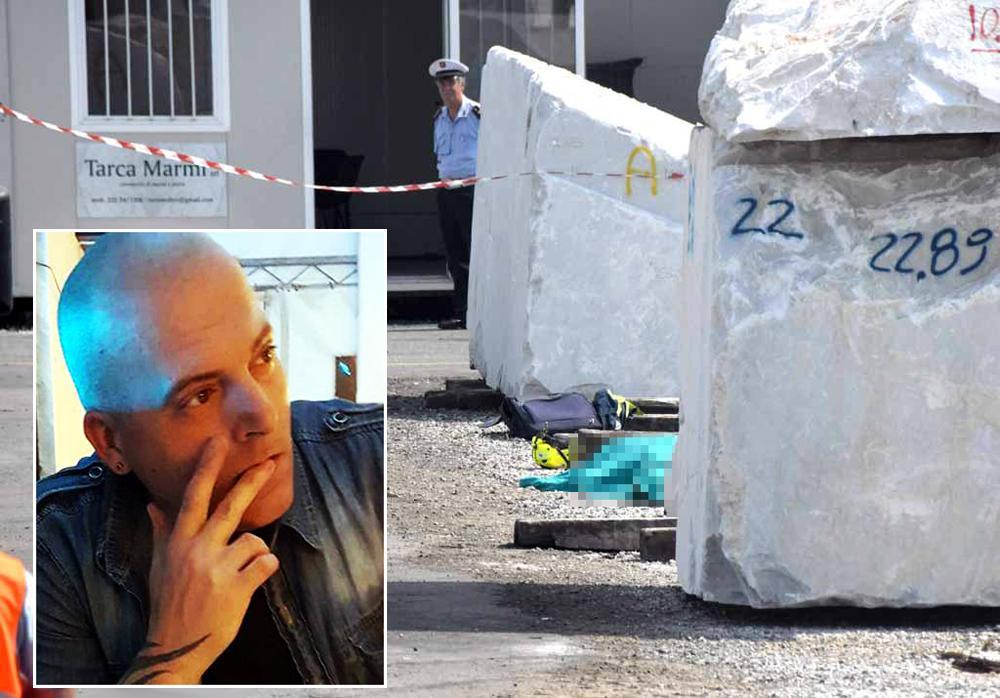 Il luogo dell'incidente mortale (Foto Cuffaro) e nel riquadro la vittima, Luca Savio