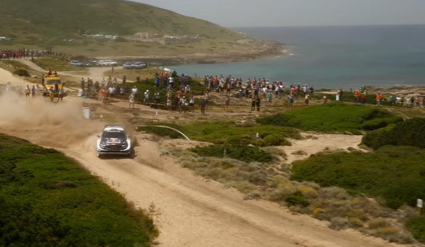 Lo show del rally di Sardegna visto dai droni della Dji