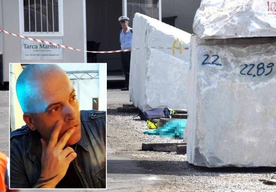 Il luogo dell'incidente mortale (Foto Cuffaro) e nel riquadro la vittima, Luca Savio