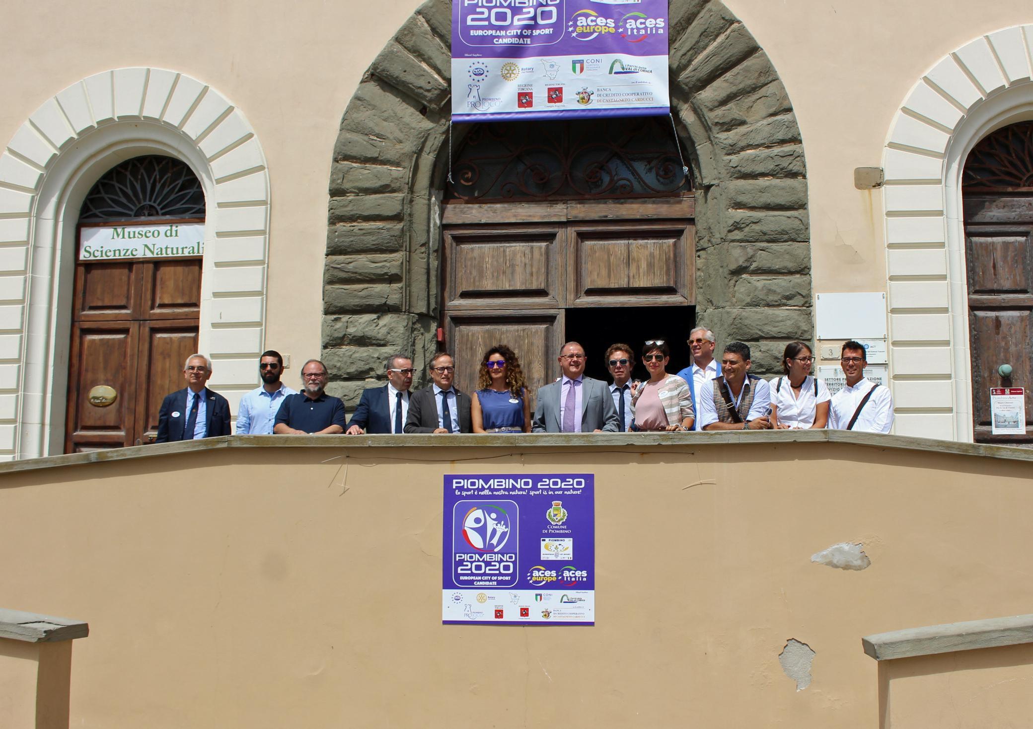 Il sindaco Giuliani e gli assessor insieme alla commissione Aces sabato a Palazzo Appiani
