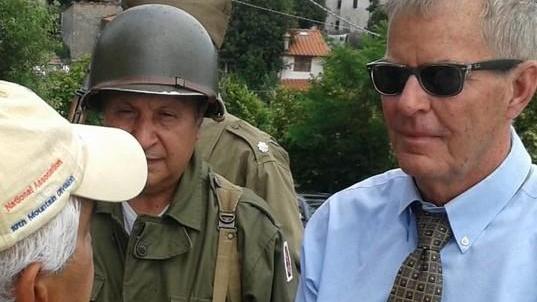 John Todd in visita a Prunetta «Qui combattè mio padre»