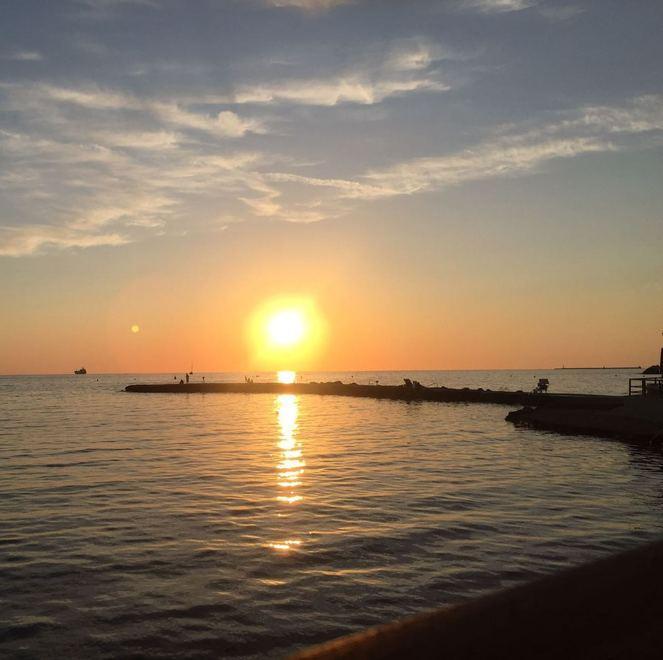 Il tramonto ai bagni Pejani