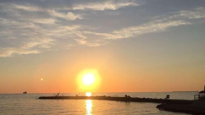 Il tramonto ai bagni Pejani