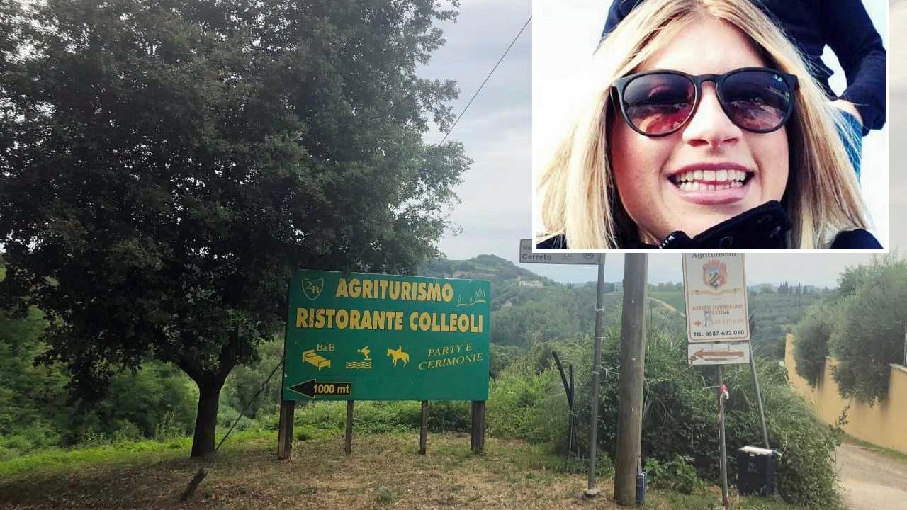 L'agriturismo Colleoli di Palaia dove Chiara Ribechini era a cena la sera della tragedia