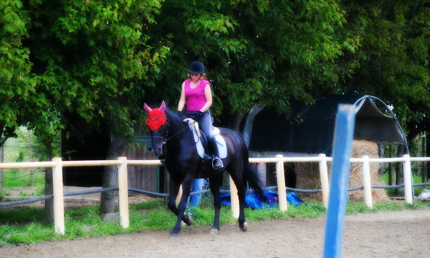 Andare a cavallo era una delle grandi passioni di Chiara Ribechini