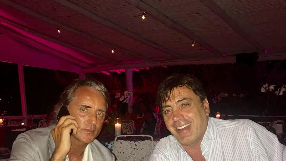Roberto Mancini con Enzo Mammato