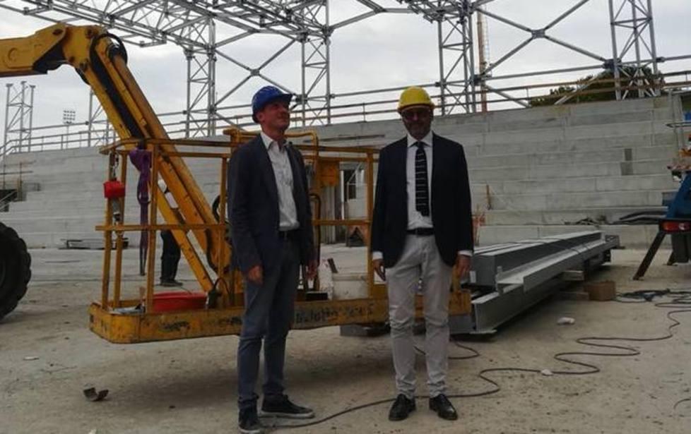 Il sindaco al Palazzetto dello Sport