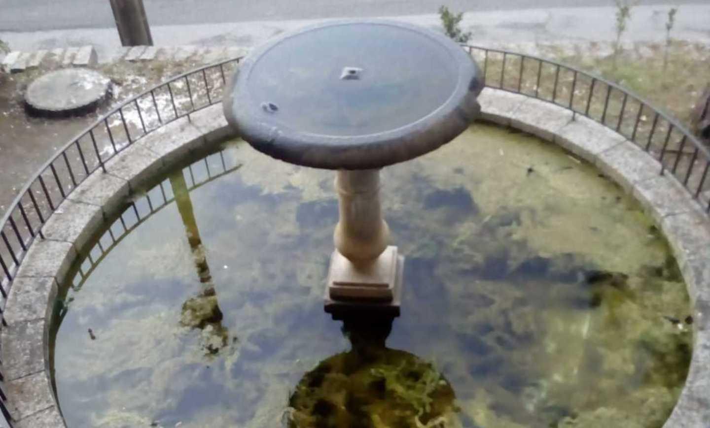 Camionista rompe la fontana e scappa 
