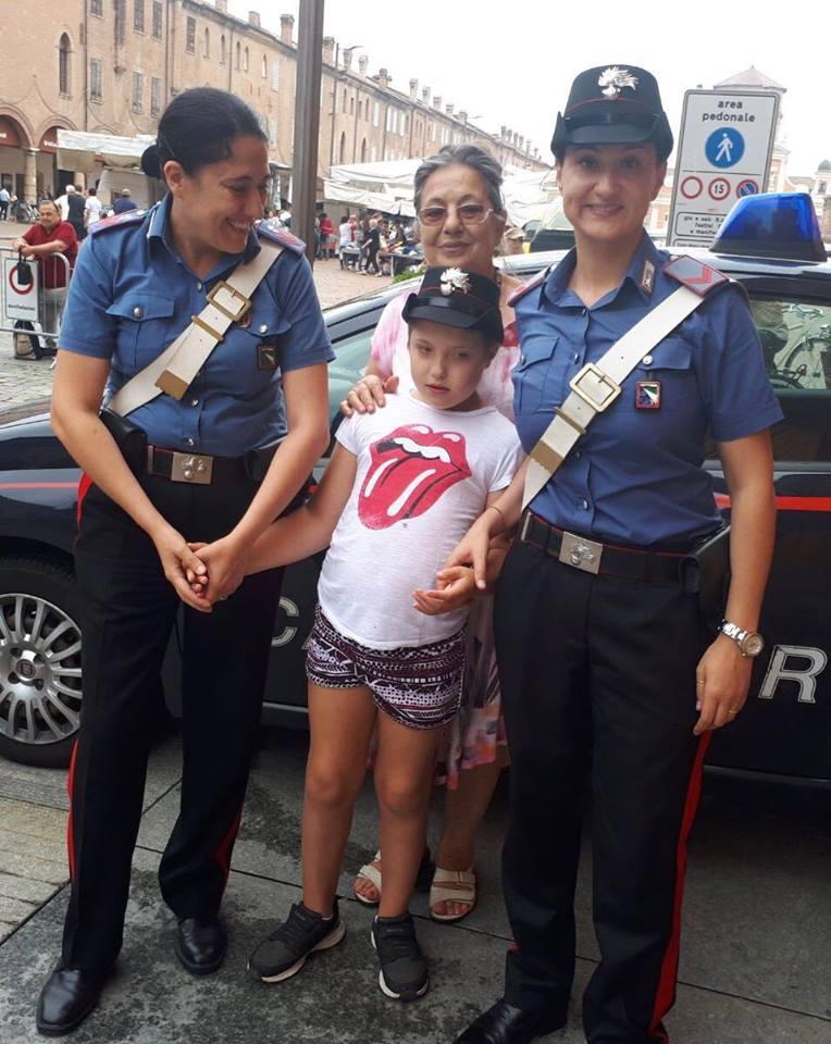 Carpi, Francesca: "Da grande voglio fare il carabiniere" 
