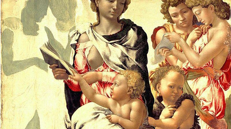 La "Madonna di Manchester", tavola incompiuta attribuita a un giovane Michelangelo Buonarroti