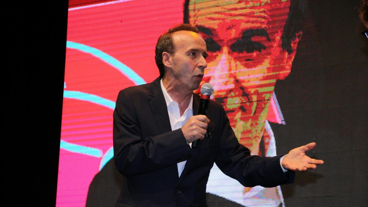 Roberto Benigni a Forte dei Marmi per il Premio Satira 2018