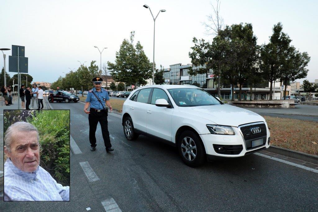 I rilievi sul luogo dell'incidente e nel riquadro Mauro Lazzeri