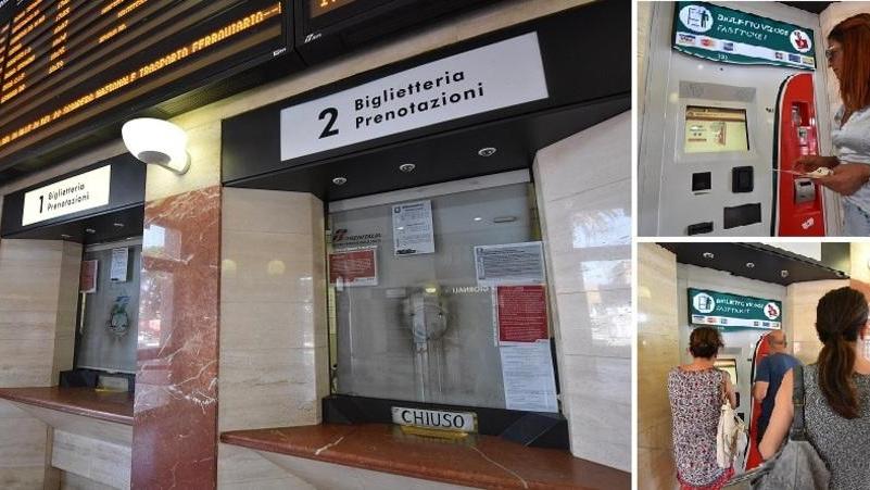 Ore 17.10 di sabato: chiude la biglietteria della stazione