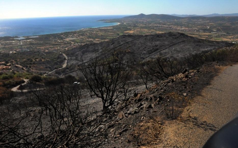 L'incendio di un anno fa ad Arzana