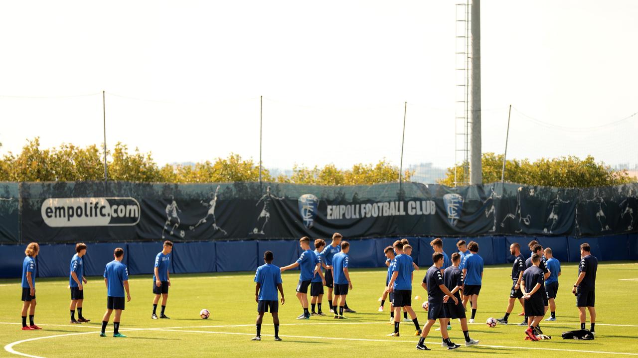 Gli azzurrini al lavoro a Monteboro (foto agenzia Carlo Sestini)