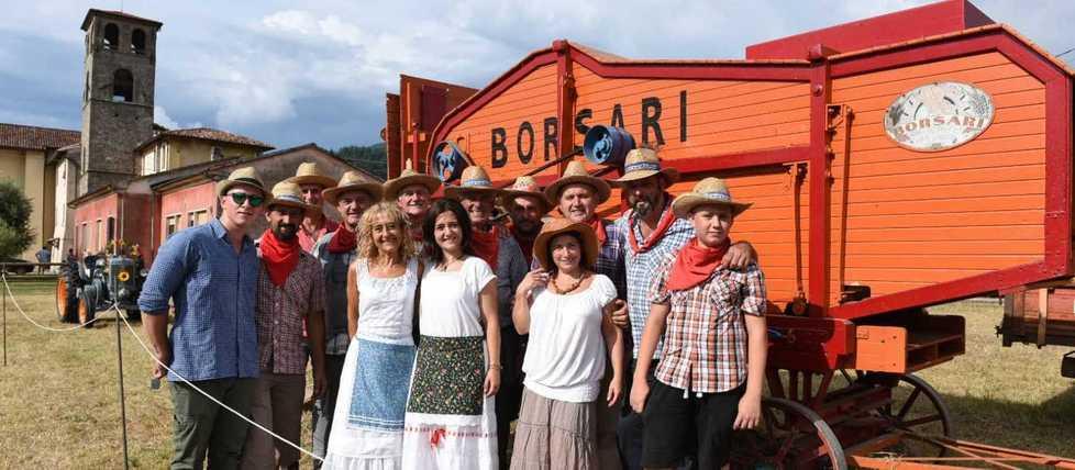 Trebbiatura del grano, successo per la festa