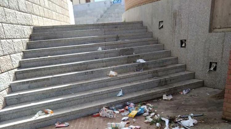 Vandali al Centro polifunzionale