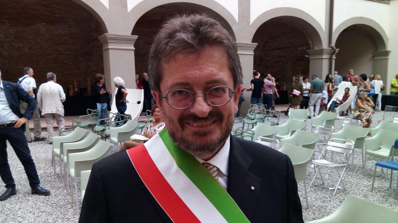 Giampiero Fossi, assessore a Signa, all'inaugurazione del Museo della Memoria a San Miniato