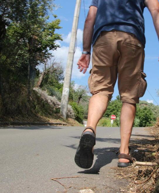 Il tratto di strada in cui è caduto (Foto Ciurca/Paglianti)