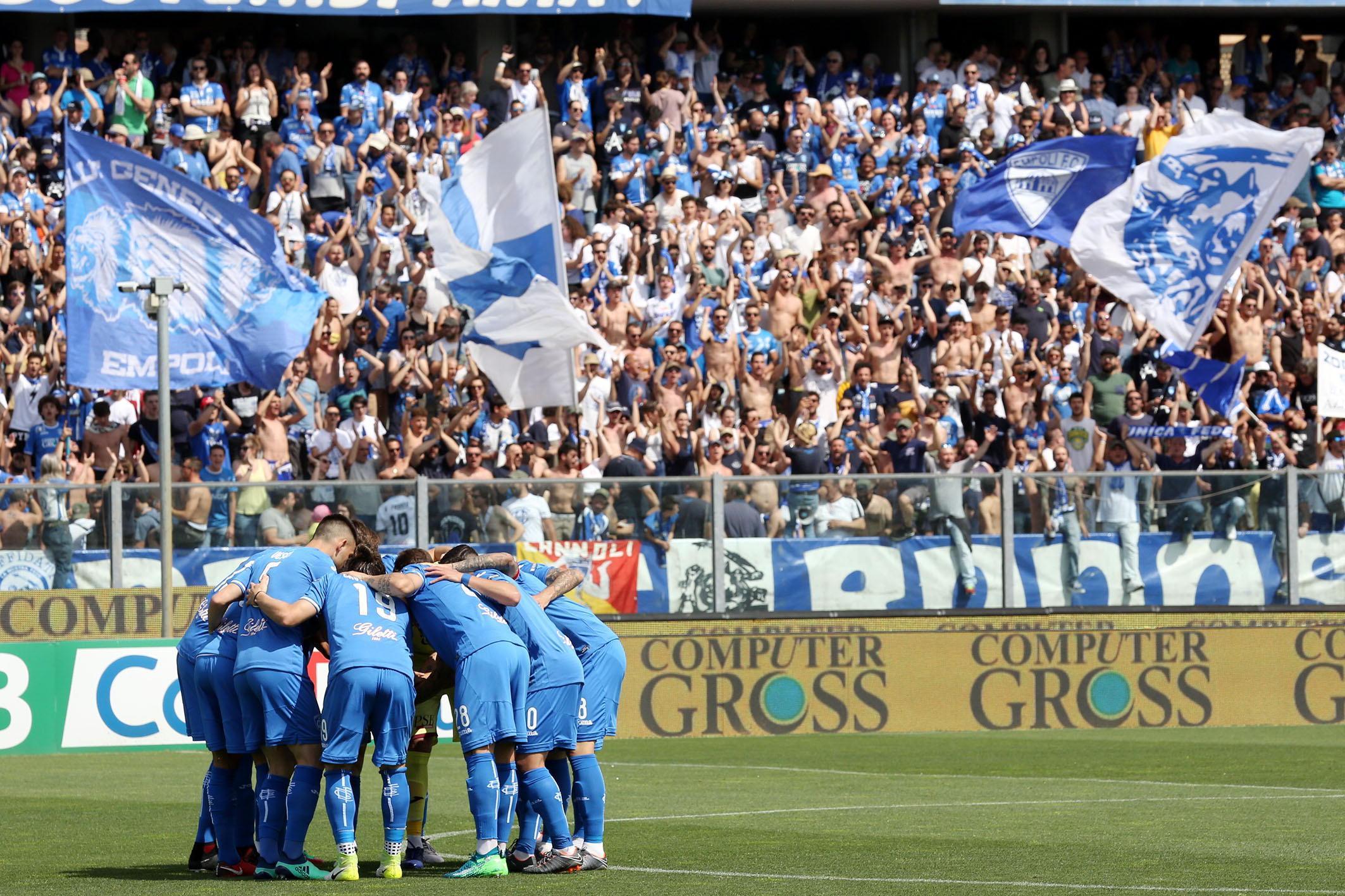 L'Empoli giocherà la prima al Castellani