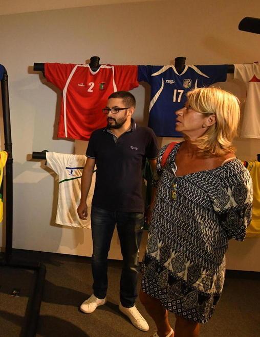 Stamani Birindelli in visita alla mostra a Palazzo Pretorio 