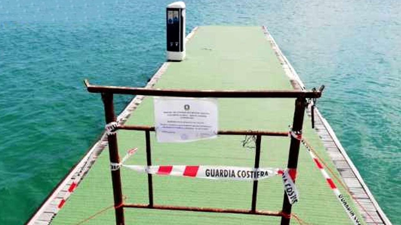 Sequestrato un pontile abusivo a Giardinelli
