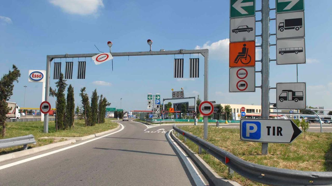 L'ingresso dell'area di servizio migliore d'Italia