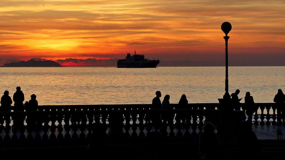 Terrazza rosso fuoco La magia che incanta
