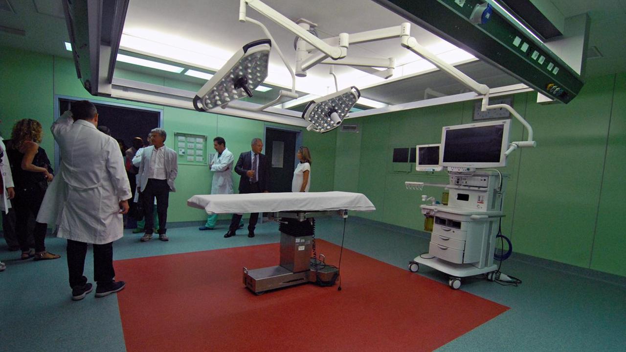 Una sala operatoria all'ospedale San Martino
