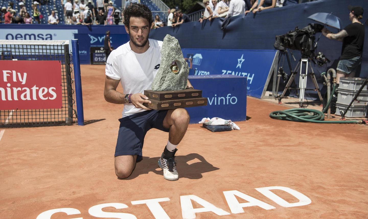 Berrettini da favola a Gstaad primo titolo Atp e bis nel doppio