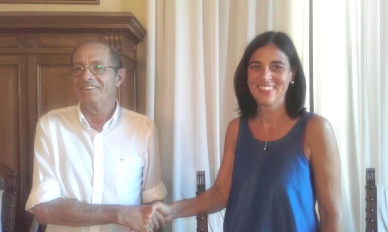 L'assessore Luigi Biancalani con la nuova direttrice della Società della salute, Lorena Paganelli