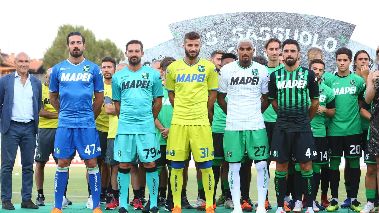 Le nuove maglie del Sassuolo