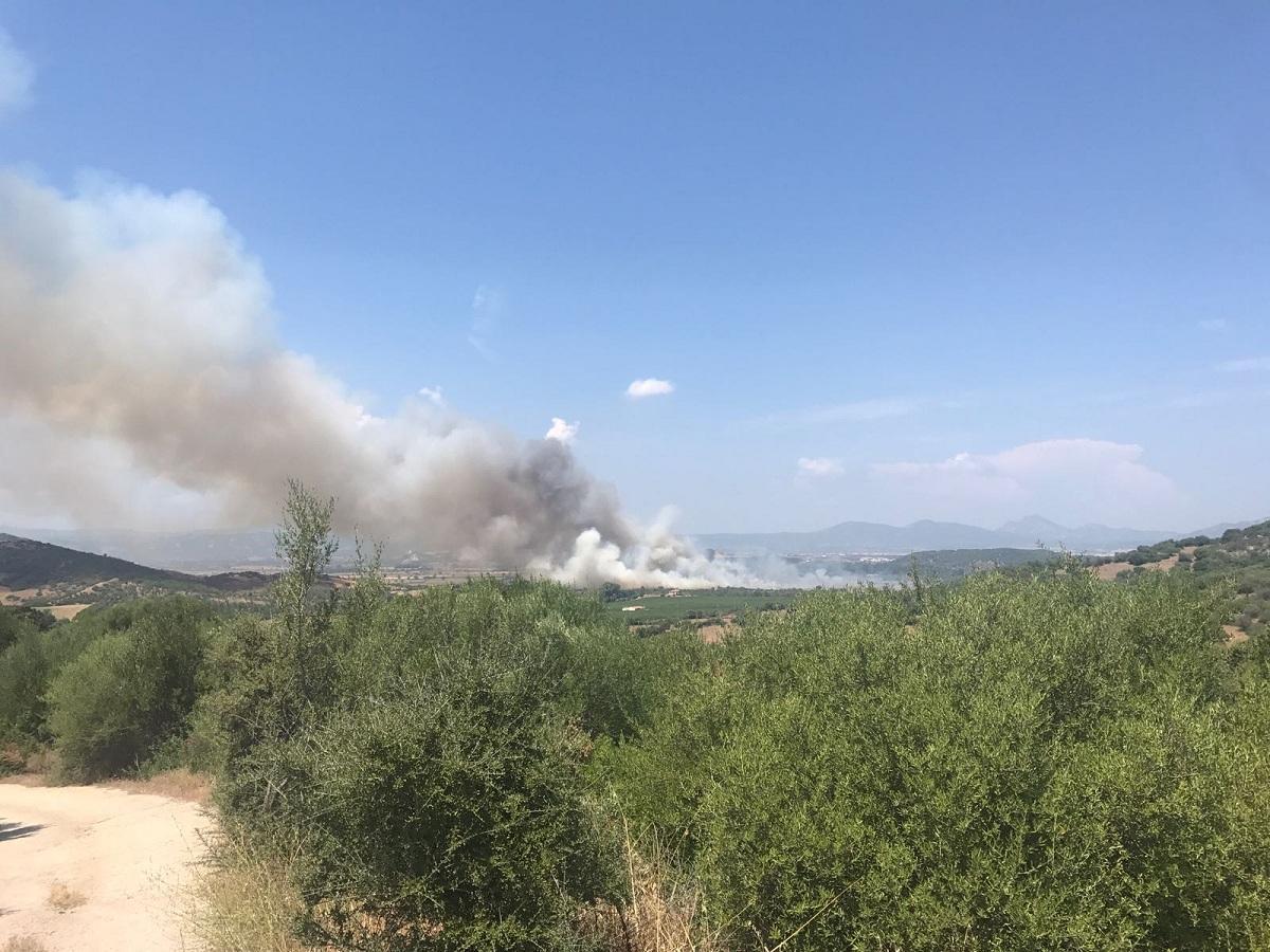 L'incendio a Montelittu