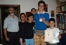 Giovanni Mascellani con la famiglia