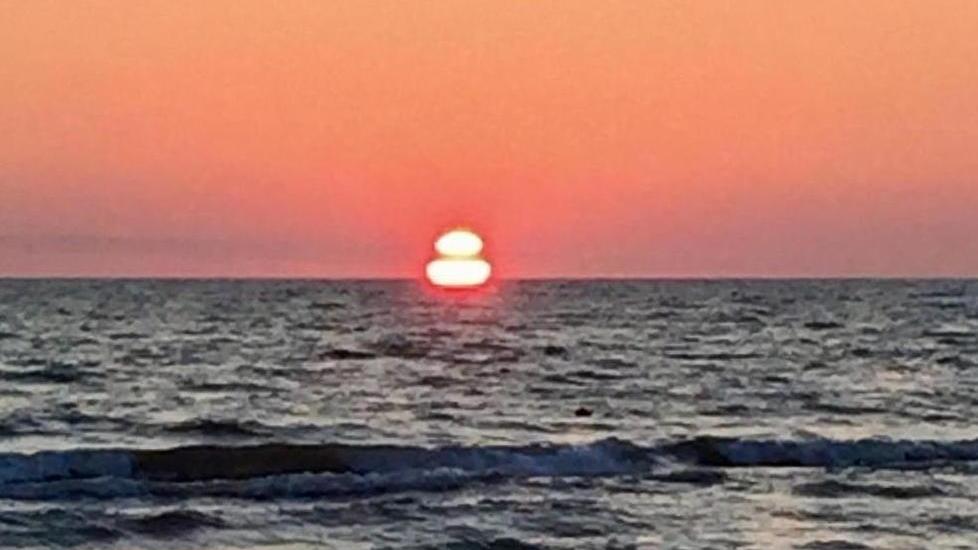 Calambrone al tramonto nella foto di Quercioli