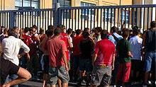La contestazione a fine gara