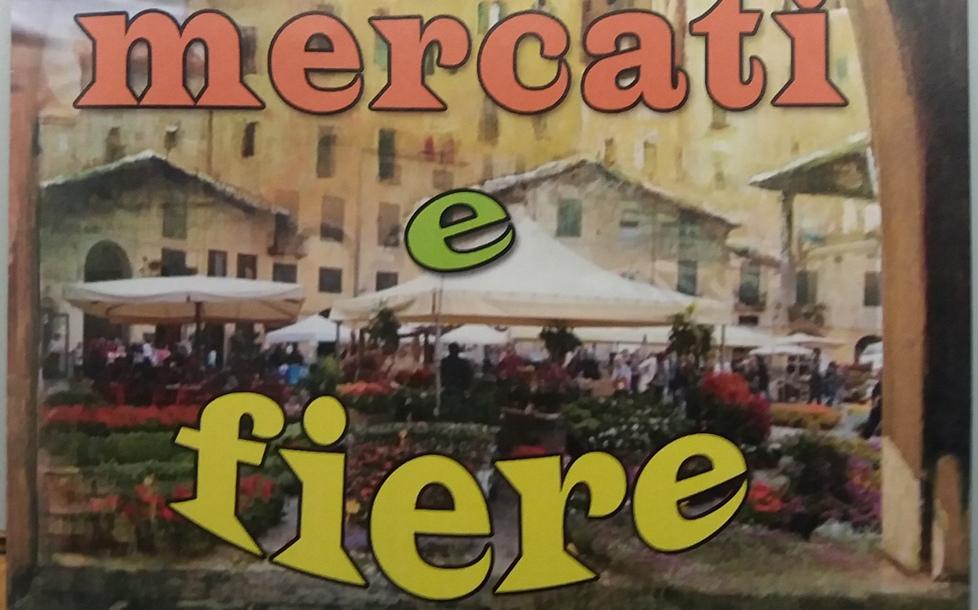 Brochure con mercati e fiere