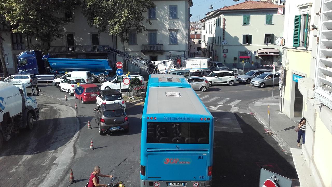 Iniziano i lavori: caos traffico intorno a piazza San Marco