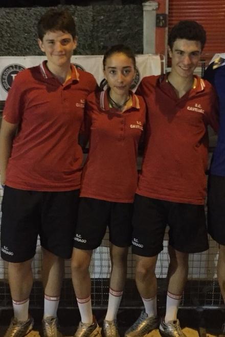 Tre stelle della Sc Cavriago brillano alla Carmignanese