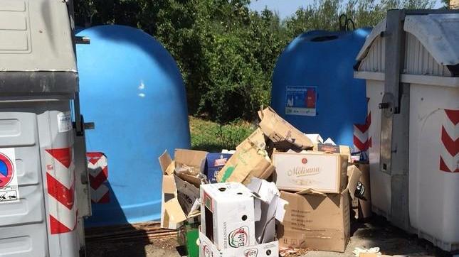 Cassonetti stracolmi Protestano gli abitanti