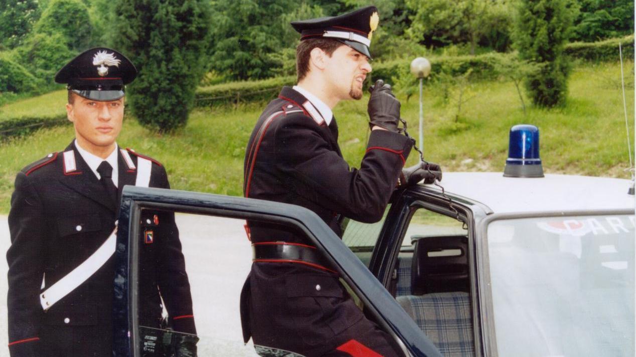 I carabinieri di Quattro Castella durante un controllo