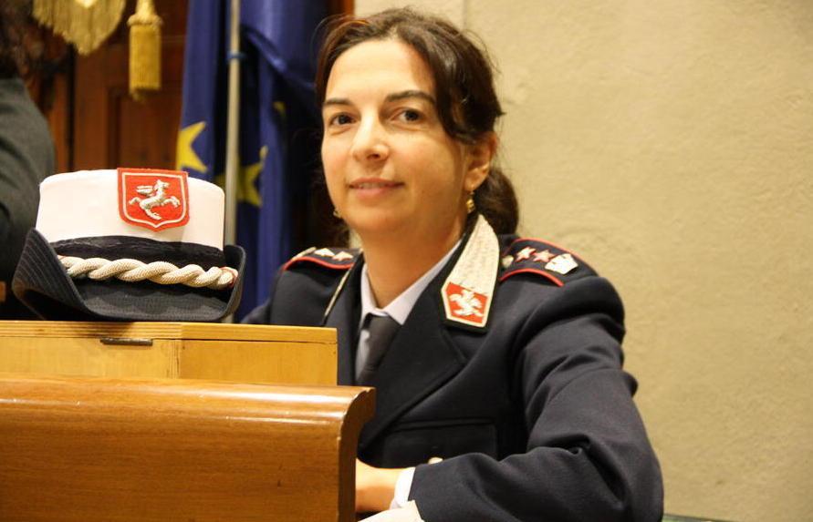 La comandante della polizia municipale dell'Unione Annalisa Maritan