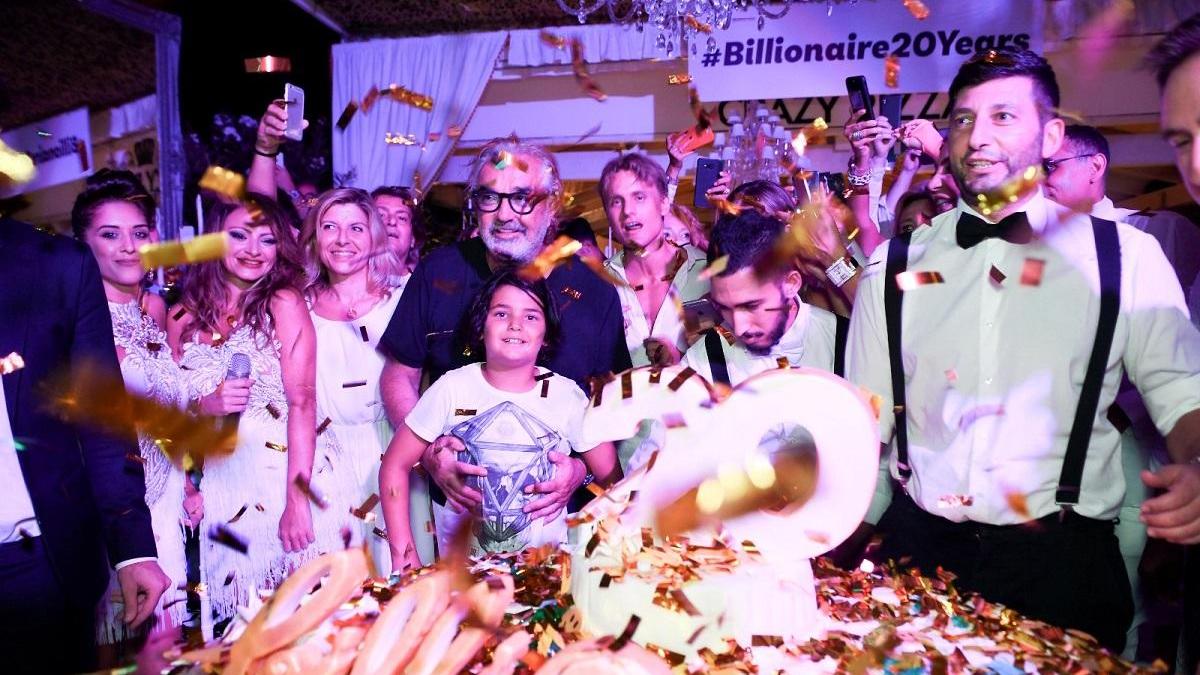 La festa dei 20 anni del Billionaire