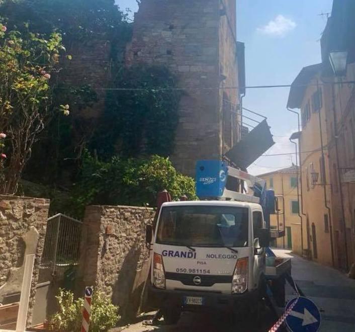 Sono partiti i lavori di restauro di Torre Malanima in via Lante 